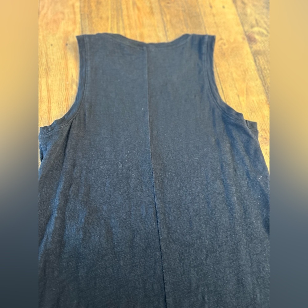 J CREW |  Black Sleeveless Shift Cotton Tank Dress Minimalist | Size XS - Picture 5 of 9